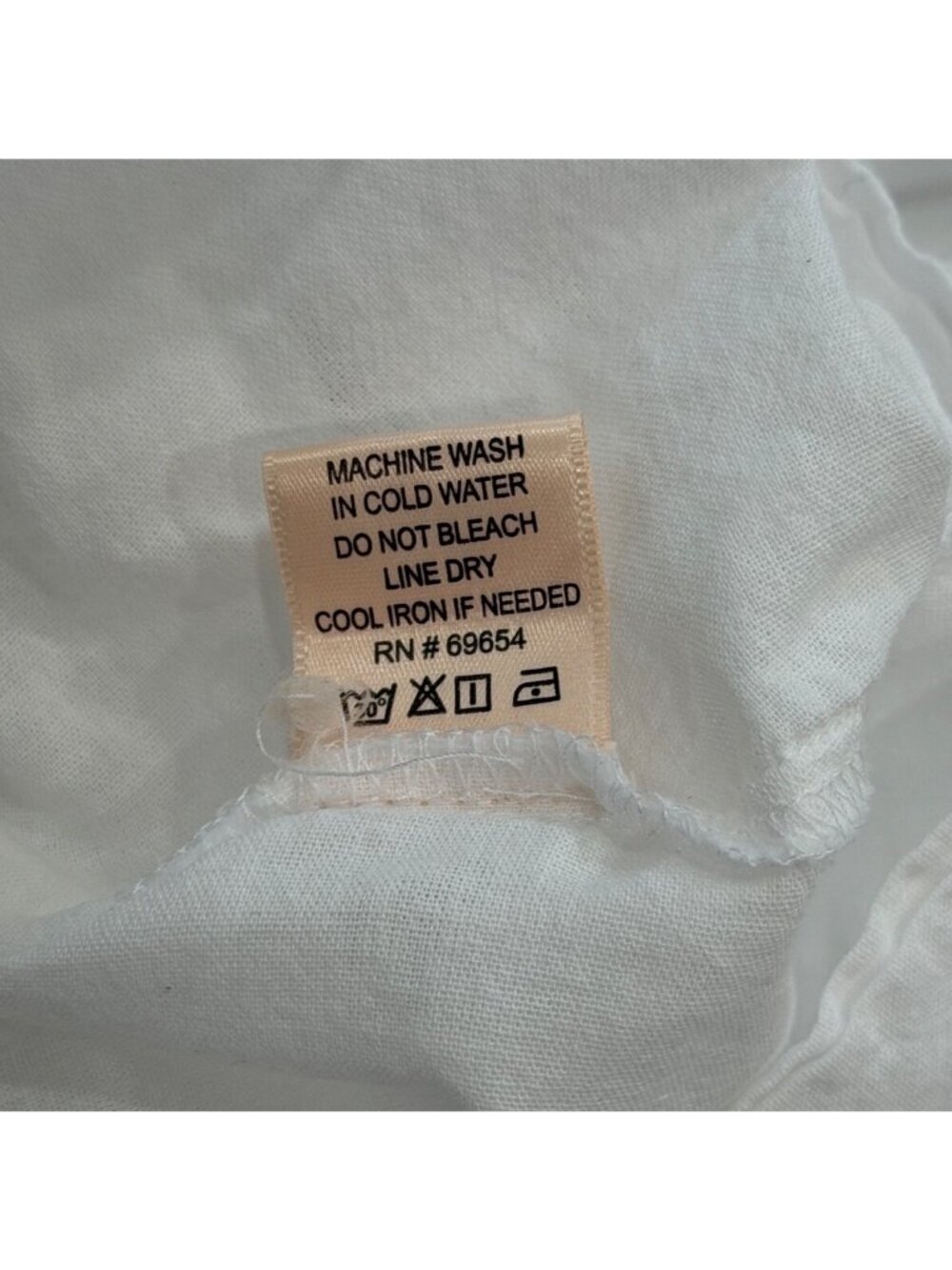 Dizzy Lizzy Womens XL Midi Dress White Cotton Puff-Sleeves Cottagecore Milk-Maid - Picture 8 of 8